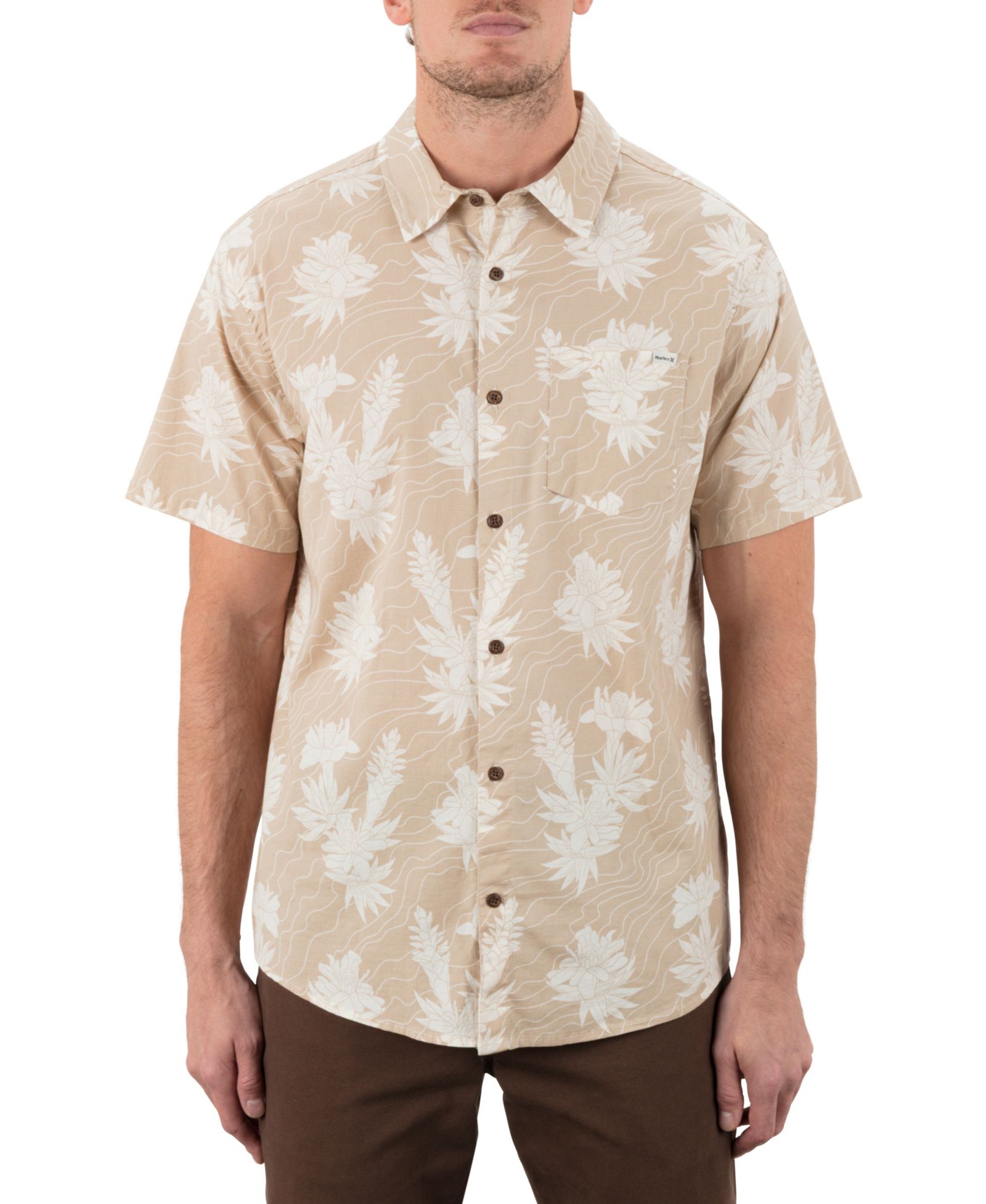 Hurley Men's Lido Stretch Short-Sleeve Shirt