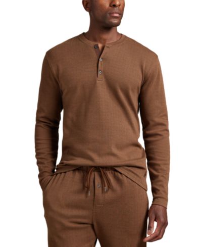 Мужская рубашка Polo Ralph Lauren Long Sleeve Herringbone Henley Sleep