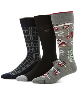 Perry Ellis Portfolio Men's 3pk. Mixed Patterned Socks