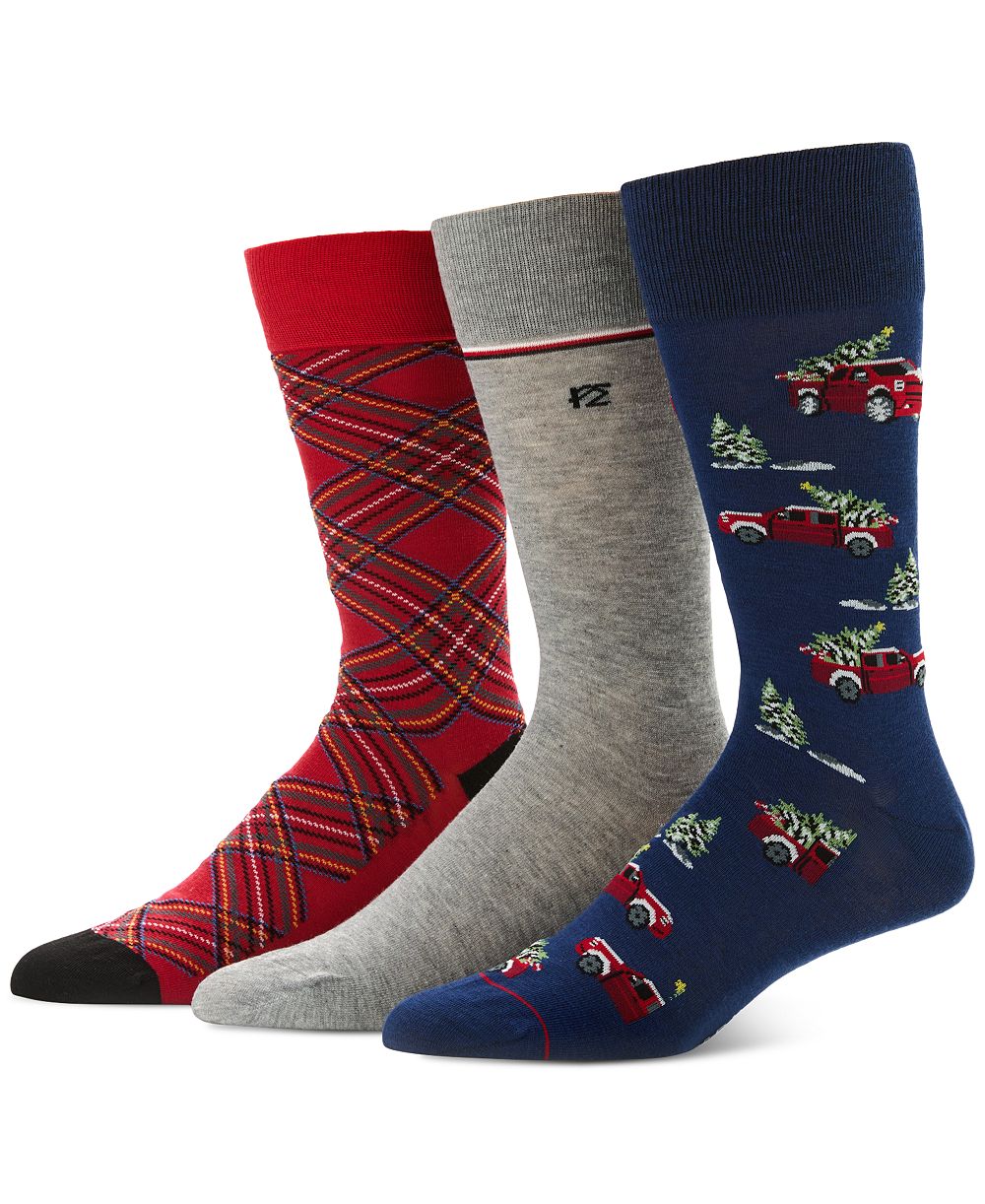 Perry Ellis Portfolio Men's 3pk. Mixed Patterned Socks