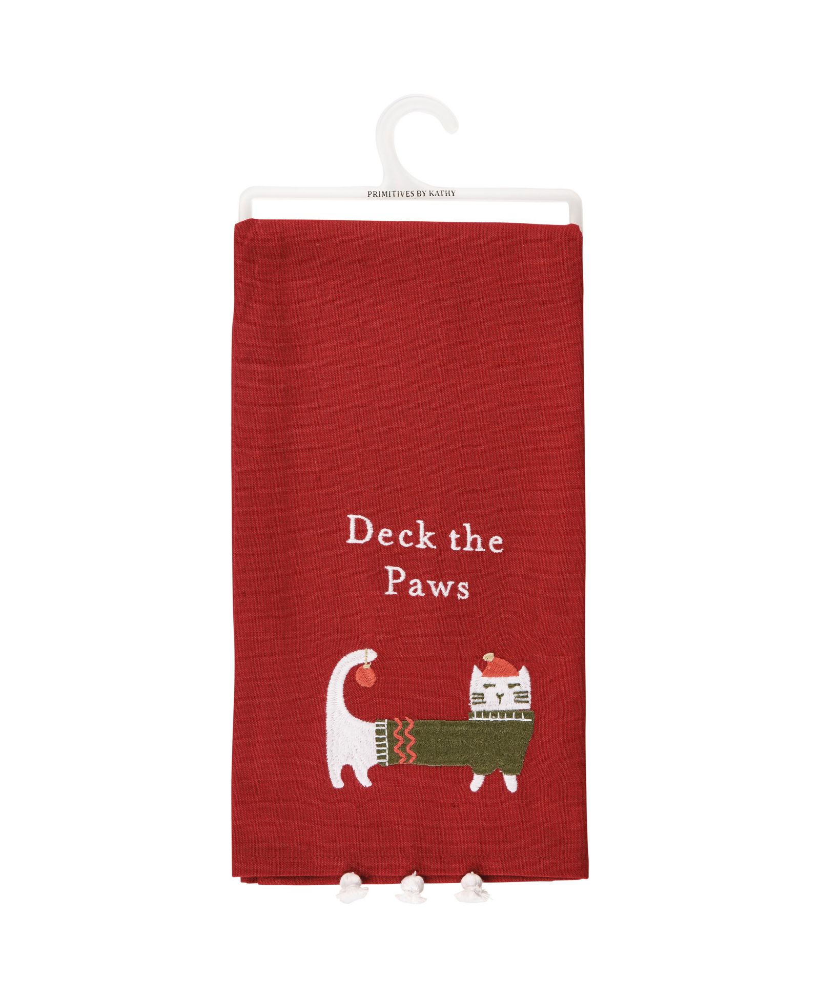 Primitives by Kathy Deck the Paws Kitchen Towel