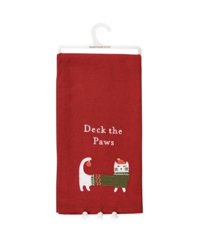 Primitives by Kathy Deck the Paws Kitchen Towel