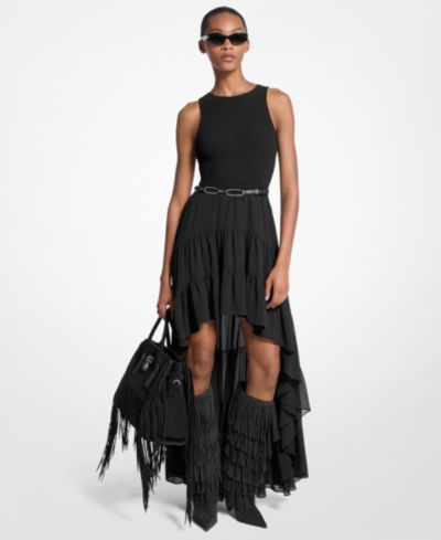 Women's High-Low Smock Maxi Dress