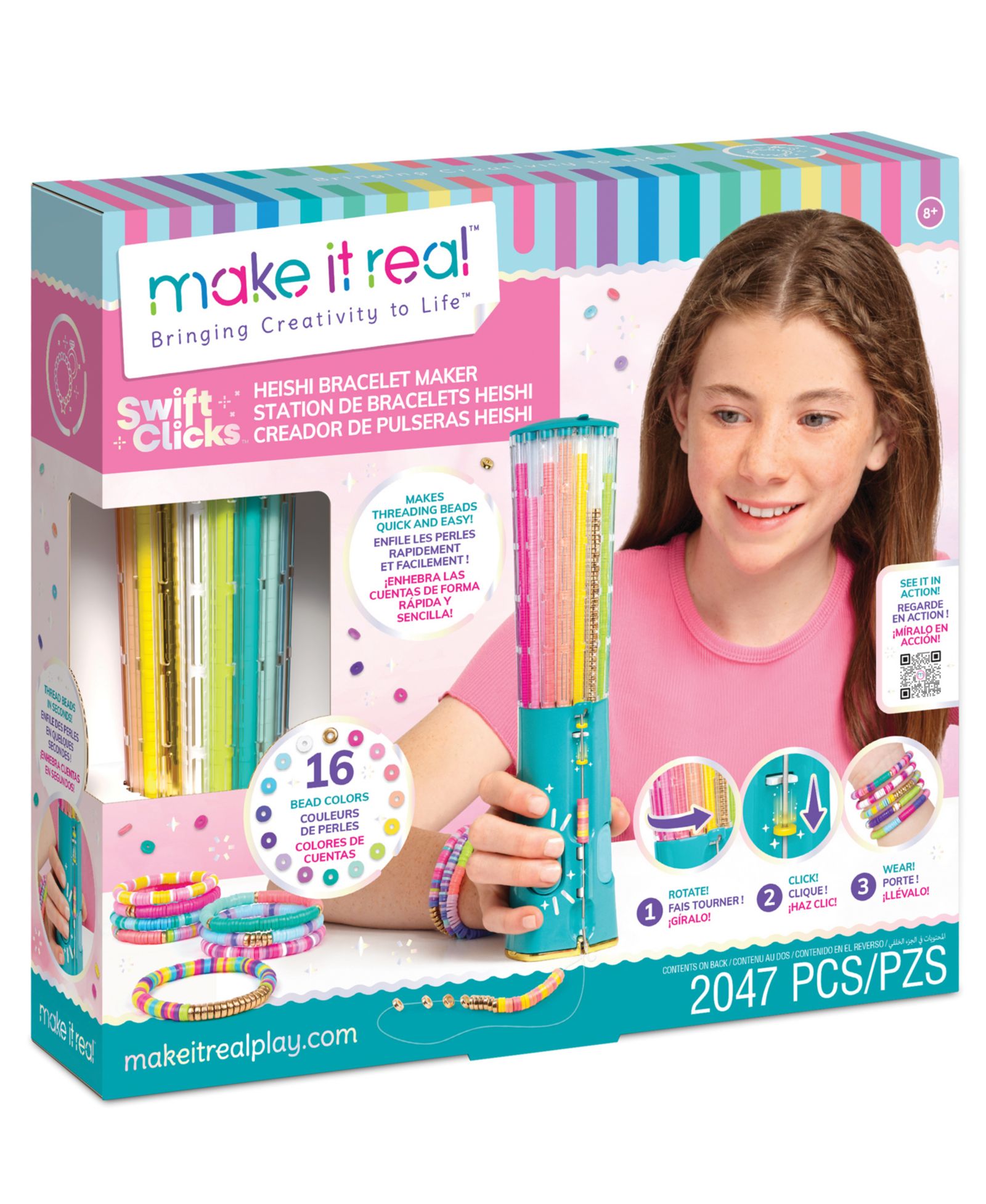 Make It Real Набор для создания браслетов Swift Click Heishi