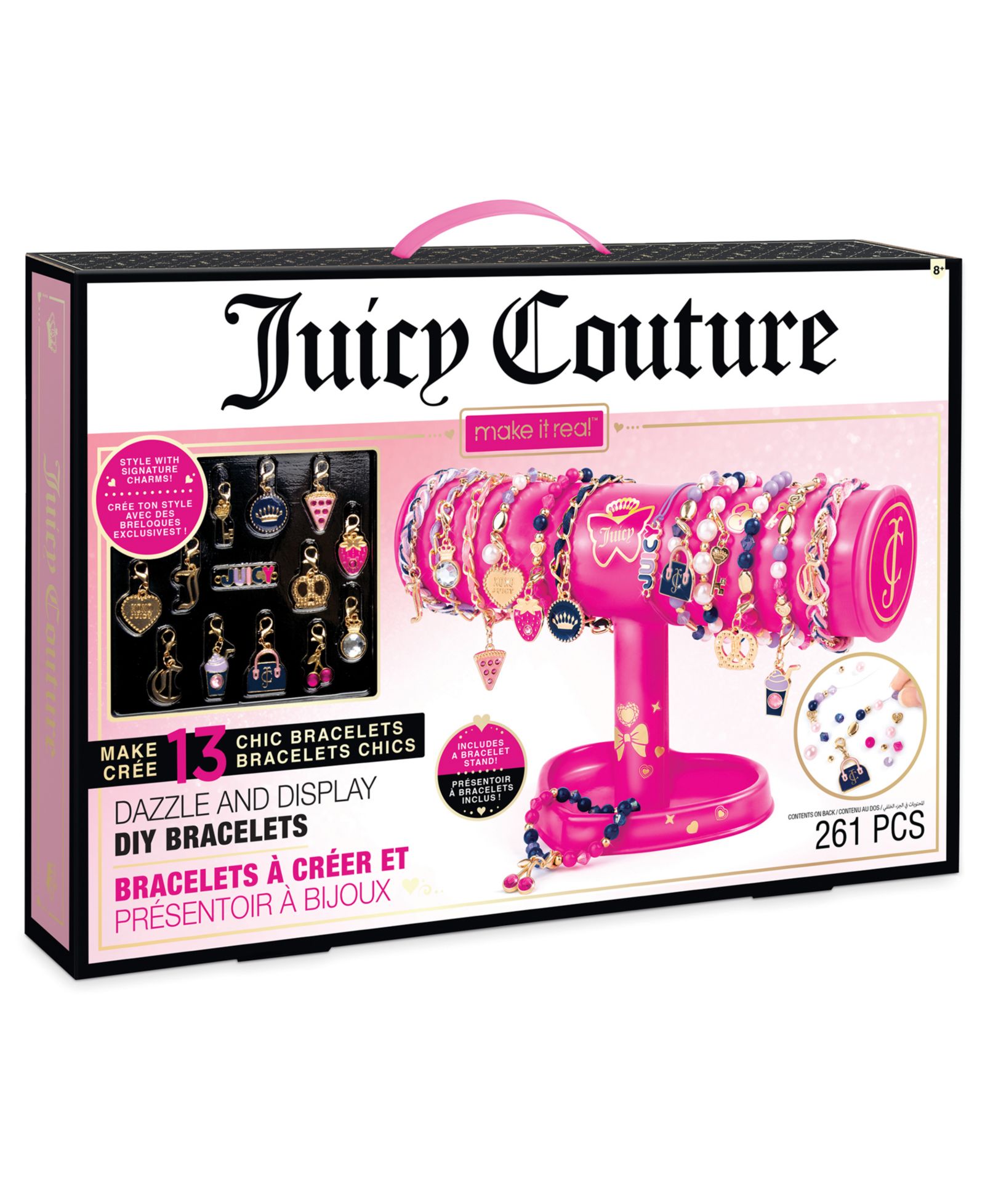 Make It Real Juicy Couture Dazzle and Display DIY Bracelets, набор для создания браслетов