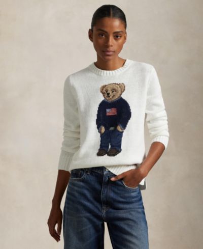 Polo Ralph Lauren Женский джемпер Polo Bear Linen-Cotton Crewneck