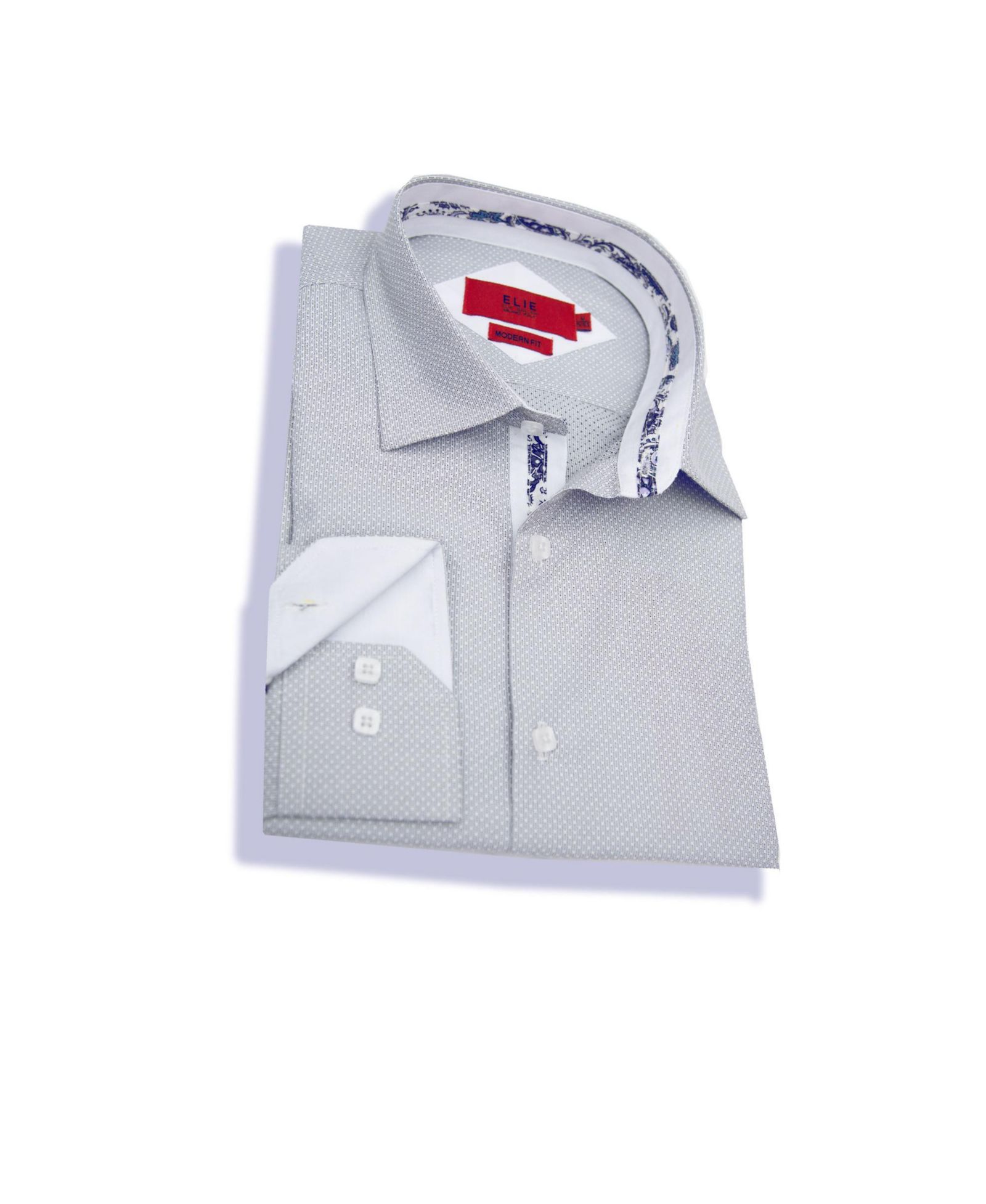 Elie Balleh Детская рубашка Slim Fit серая