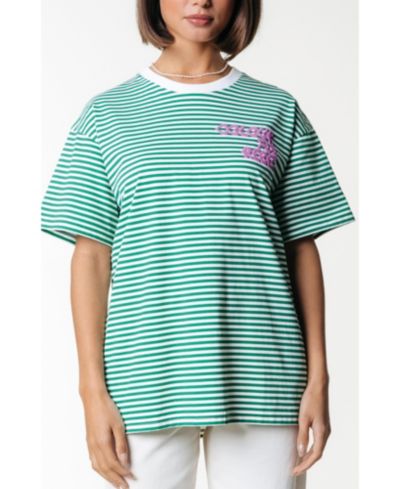Colourful Rebel свободная футболка с логотипом Puff Stripe