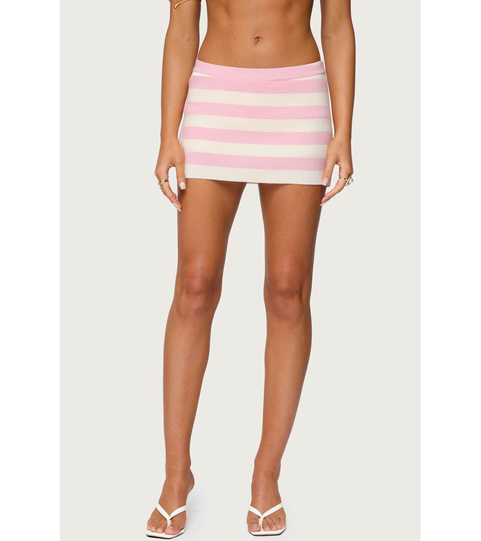 Женская мини-юбка Edikted Kezia Striped Knit