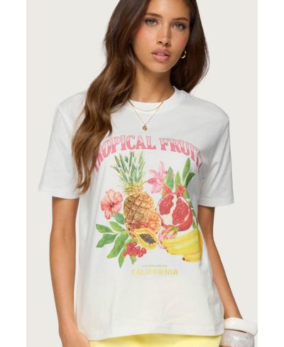 Женская футболка Edikted Tropical Fruits Graphic T Shirt