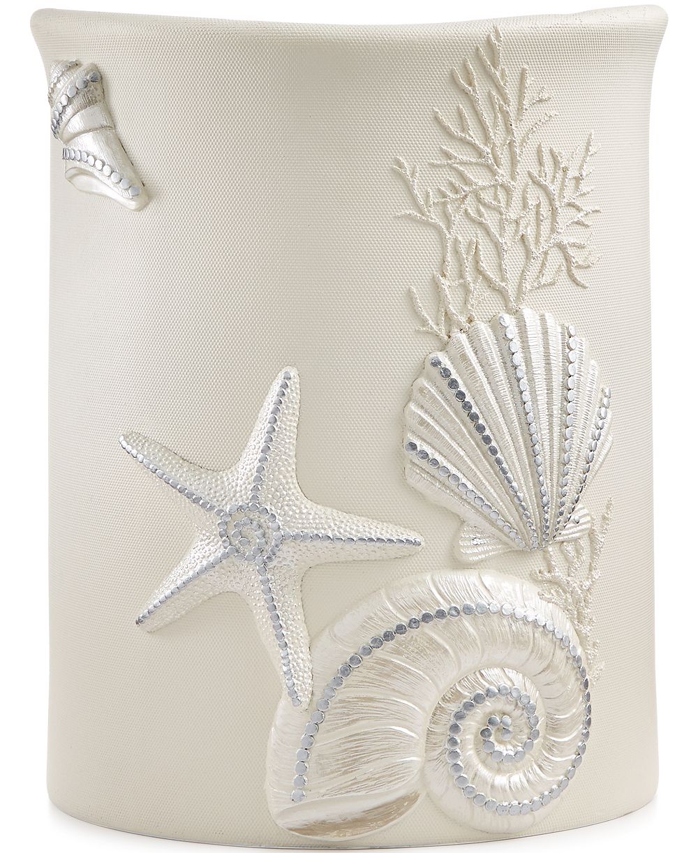 Avanti декоративная корзина из смолы с ракушками Sequin Shells Beachy