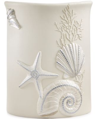 Avanti декоративная корзина из смолы с ракушками Sequin Shells Beachy