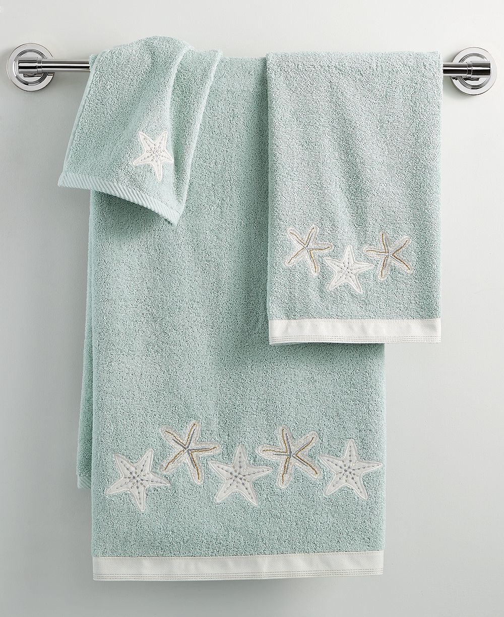 Avanti Sequin Shells пляжный хлопковый банное полотенце, 27" x 50"