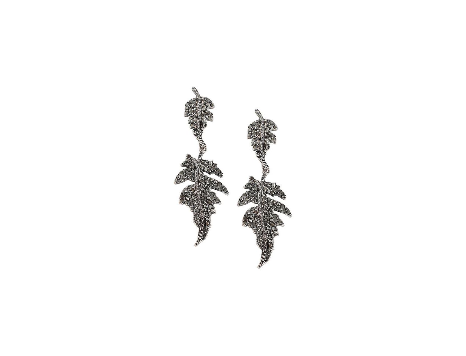 SOHI Women's Foliage Drop Earrings