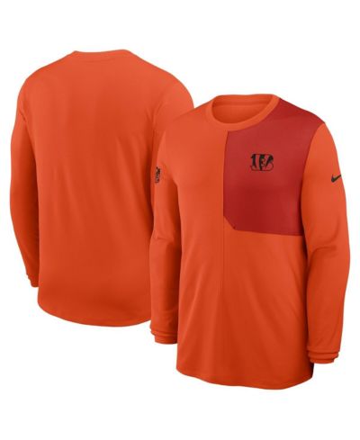 Nike Мужская оранжевая футболка Nike Cincinnati Bengals с длинным рукавом