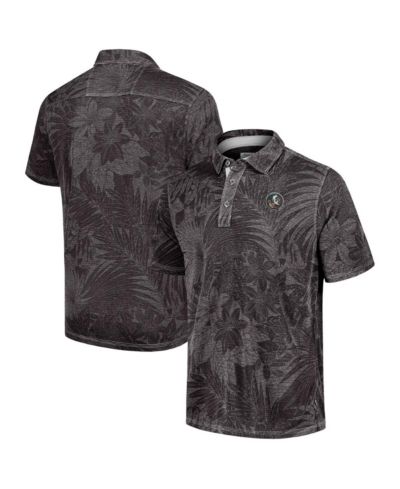 Мужская поло Tommy Bahama Black Florida State Seminoles Sport Santiago Paradise