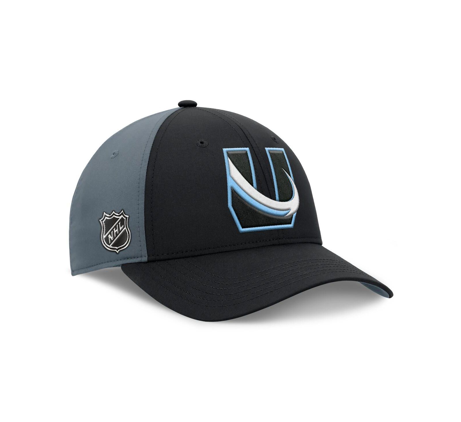 Fanatics Men's Black/Charcoal Utah Mammoth Alternate Logo Adjustable Hat