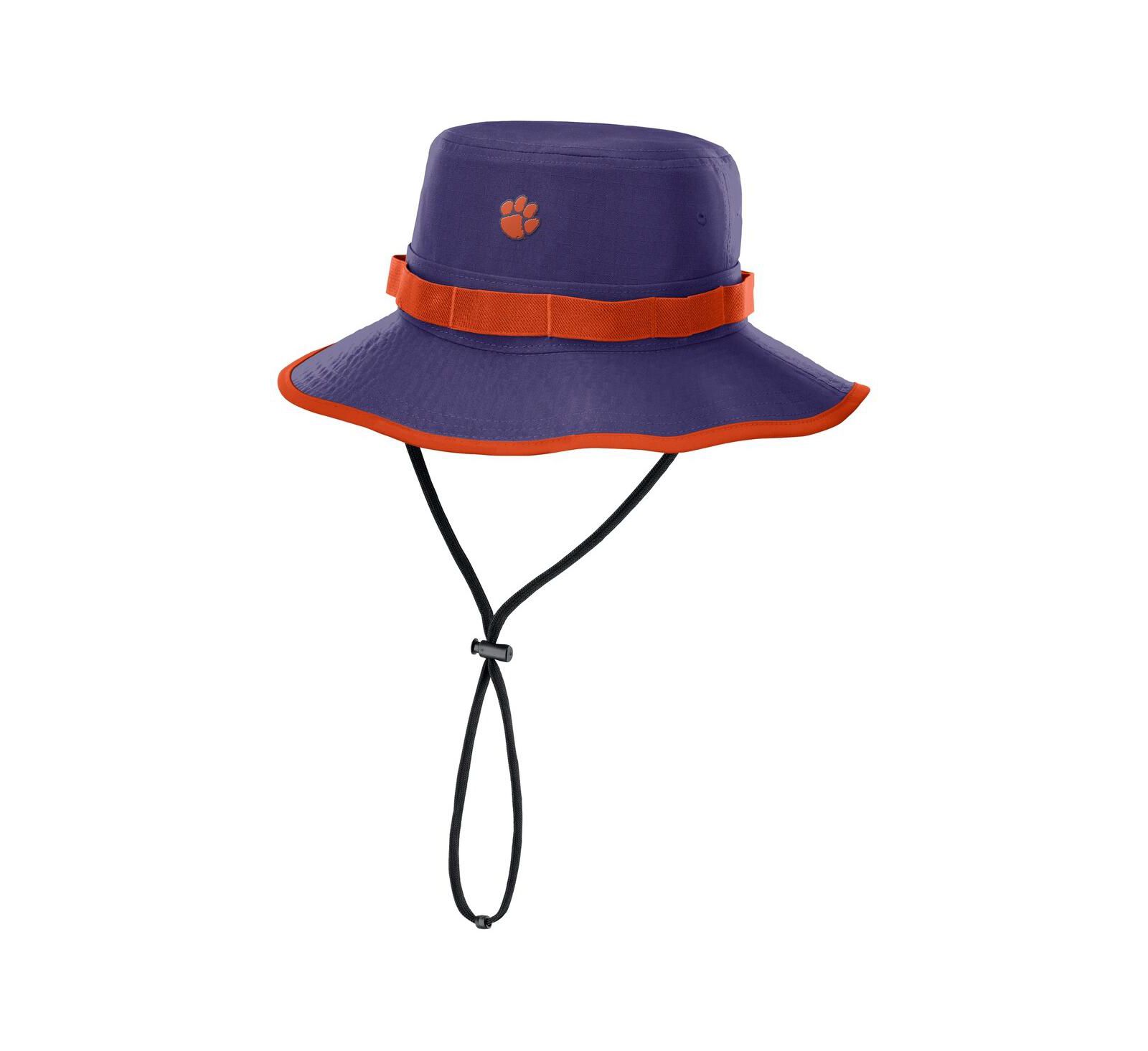 Nike Men's Purple Clemson Tigers 2025 Sideline Apex Boonie Performance Bucket Hat