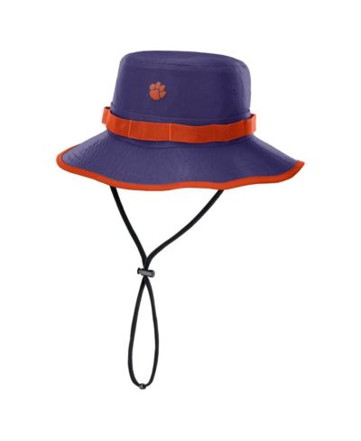 Nike Мужская фиолетовая панама Clemson Tigers 2025 Sideline Apex Boonie Performance Bucket Hat