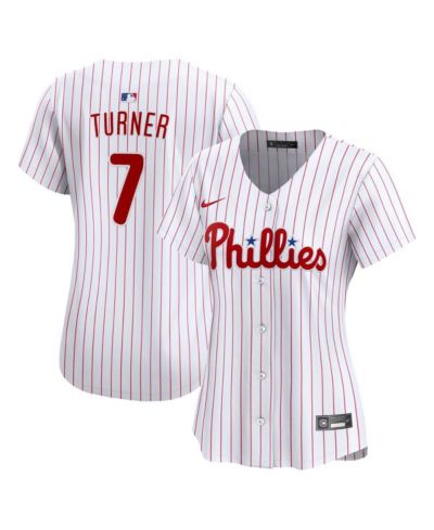 Женская джерси Nike Trea Turner Philadelphia Phillies Home Limited белая