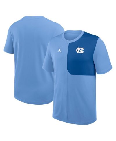 Мужская футболка Jordan Carolina Blue North Carolina Tar Heels 2025 Sideline UV Performance Coach