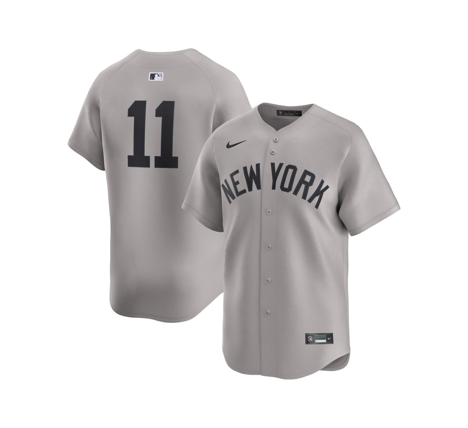 Nike Мужская джерси Anthony Volpe Gray New York Yankees Road Limited Player