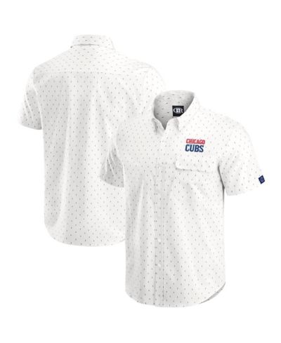 Darius Rucker Collection by Fanatics Мужская рубашка на пуговицах с принтом Chicago Cubs кремового цвета