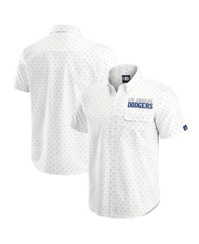 Мужская рубашка Darius Rucker Collection by Fanatics Cream Los Angeles Dodgers Printed Button-Down