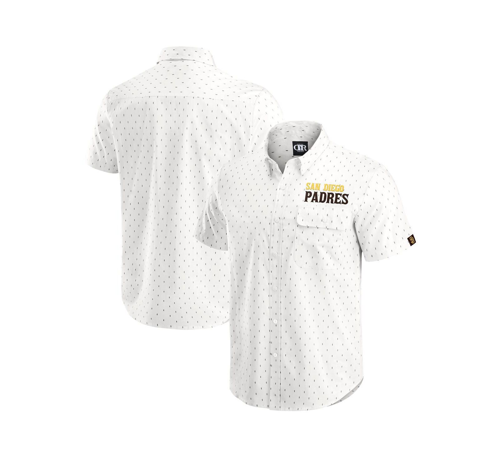 Мужская рубашка Darius Rucker Collection by Fanatics San Diego Padres с принтом, кремового цвета