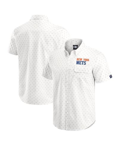 Мужская рубашка Darius Rucker Collection by Fanatics Cream New York Mets с принтом на пуговицах