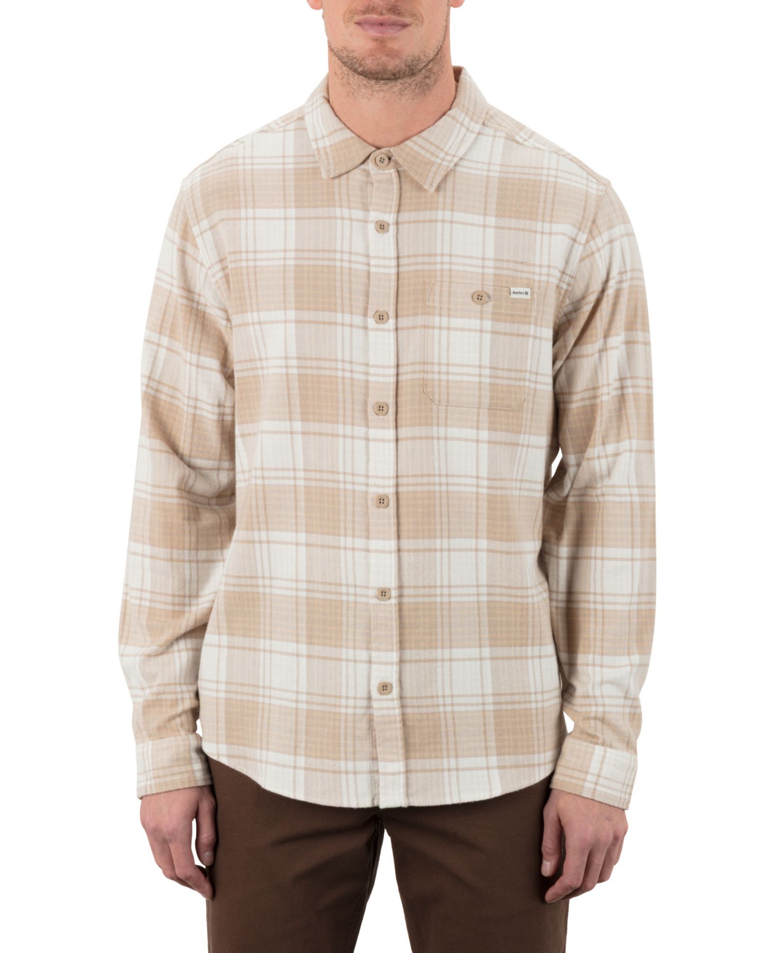 Мужская фланелевая рубашка Hurley Men's Portland Stretch Long Sleeve
