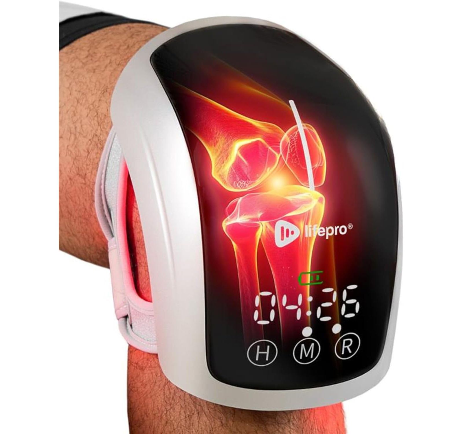 Lifepro Red Light Therapy Knee Brace with Heat - Infrared Knee Therapy Device, Heated Knee Wrap Massager for Recovery & Daily Comfort