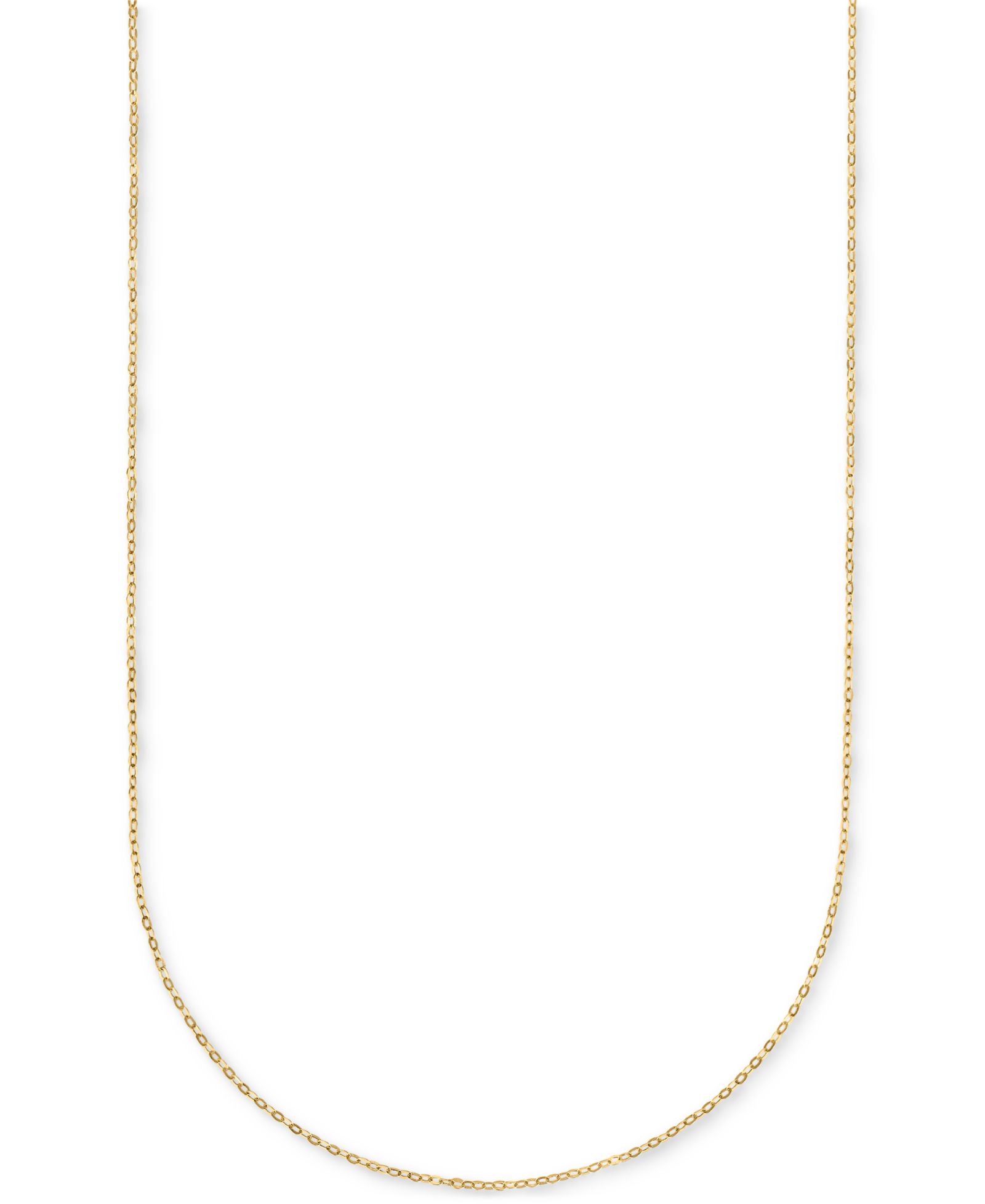 Macy's Колье с цепочкой Diamond-Cut Mirror в 14k желтом золоте, 18"