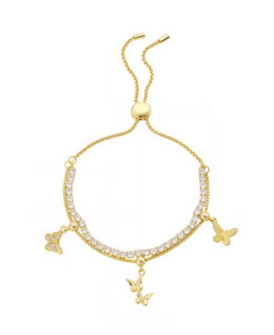 Браслет Unwritten Cubic Zirconia Butterfly Charm Bolo