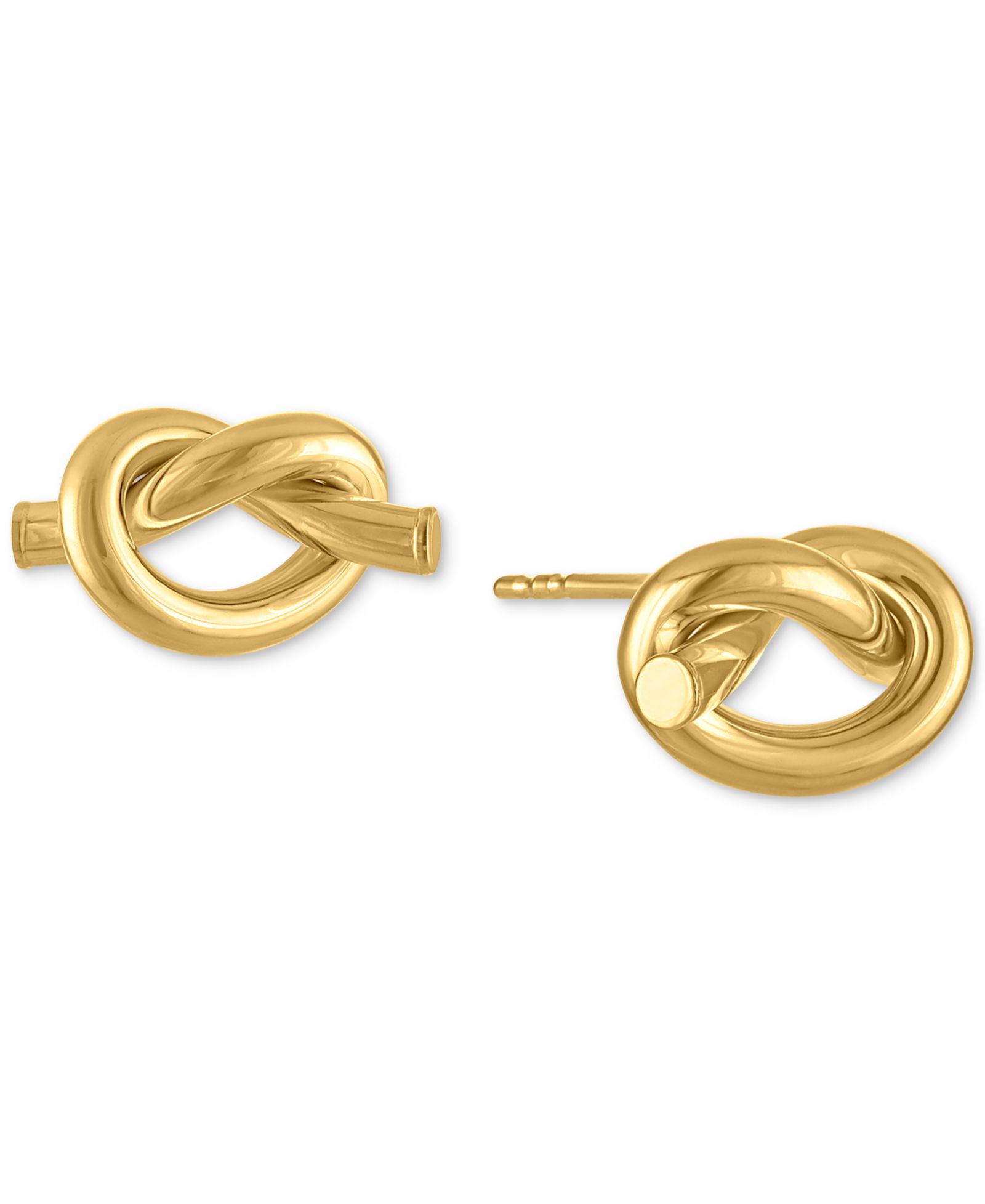 Серьги-гвоздики Polished Love Knot в 10k Gold