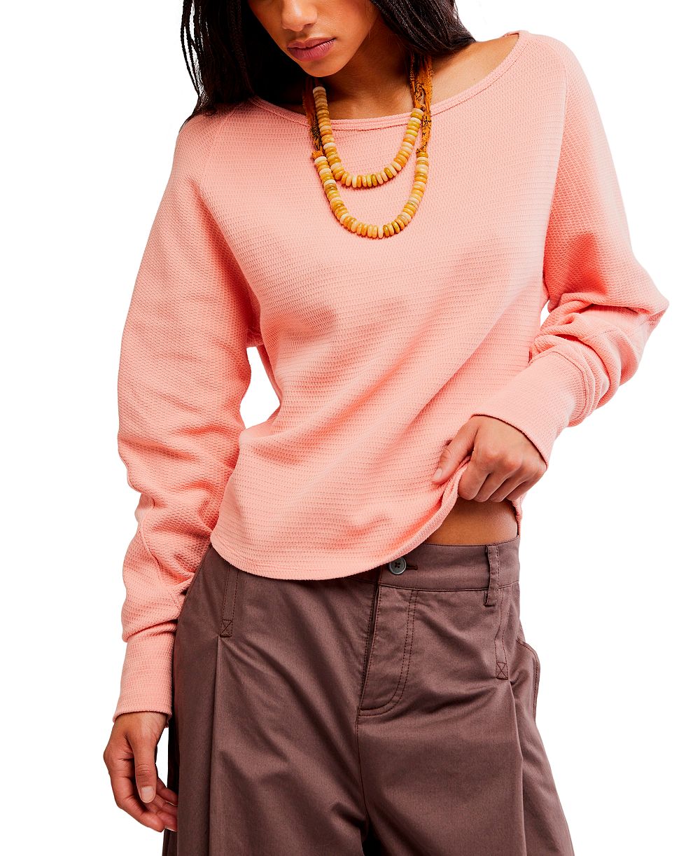 Free People Women's Jess Asymmetric Long-Sleeve Top
