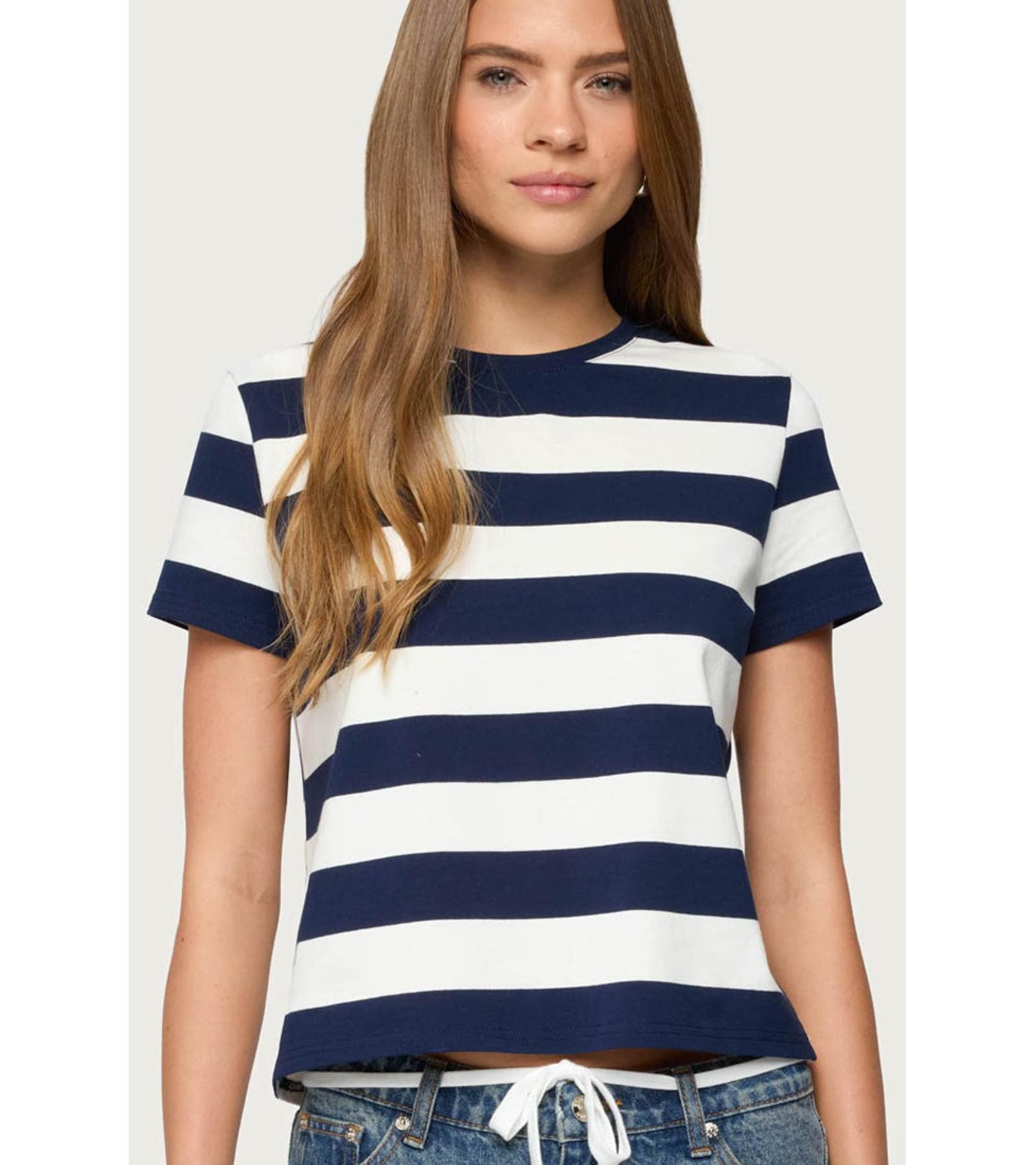 Edikted Women's Valetta Oversized Striped T Shirt