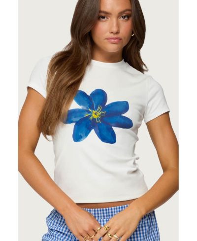 Женская футболка Edikted Marelle Flower Graphic