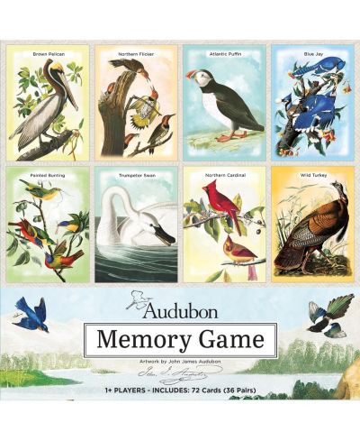Masterpieces Puzzles Audubon Memory Game, 72 Cards, Ages 14+