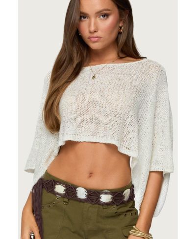 Женский укороченный трикотажный топ Edikted Laline Oversized