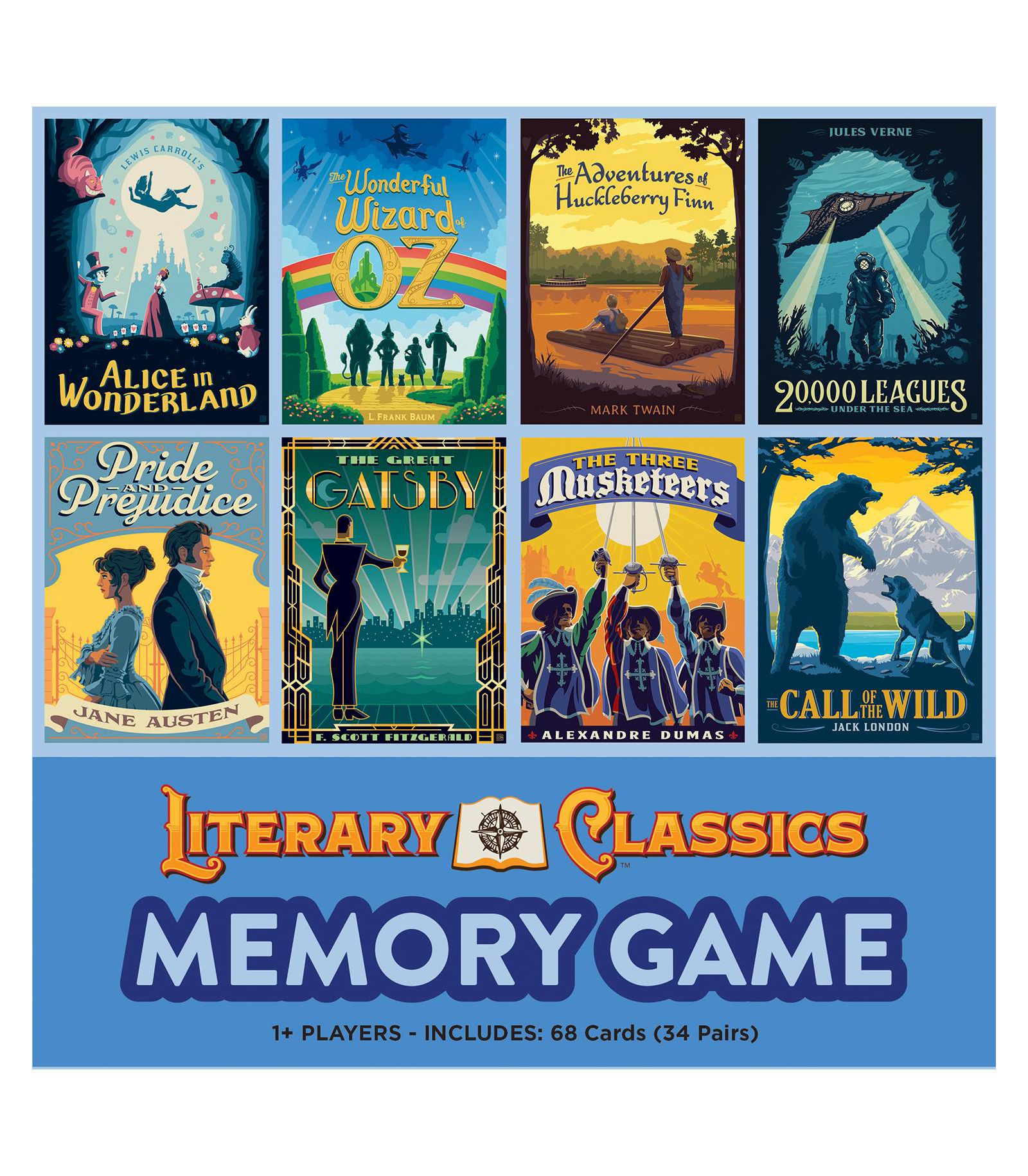 Masterpieces настольная игра на память Literary Classics