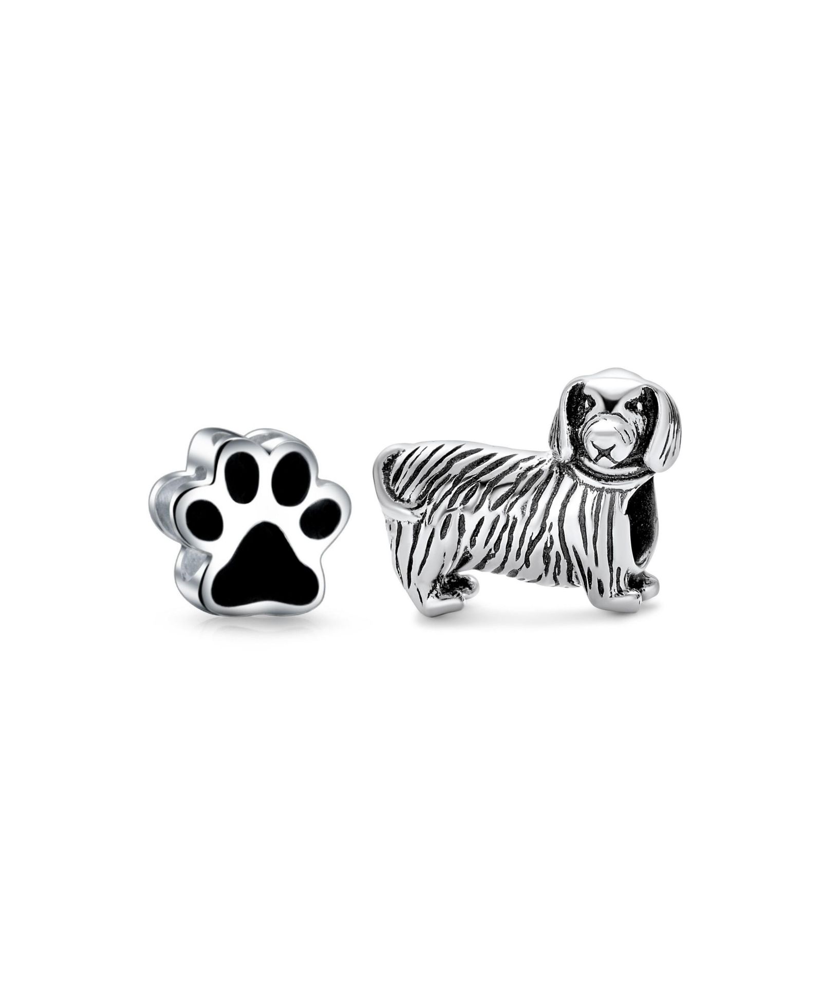 Bling Jewelry Подвеска-шарм для браслета Sterling Silver Animal Lover (набор)