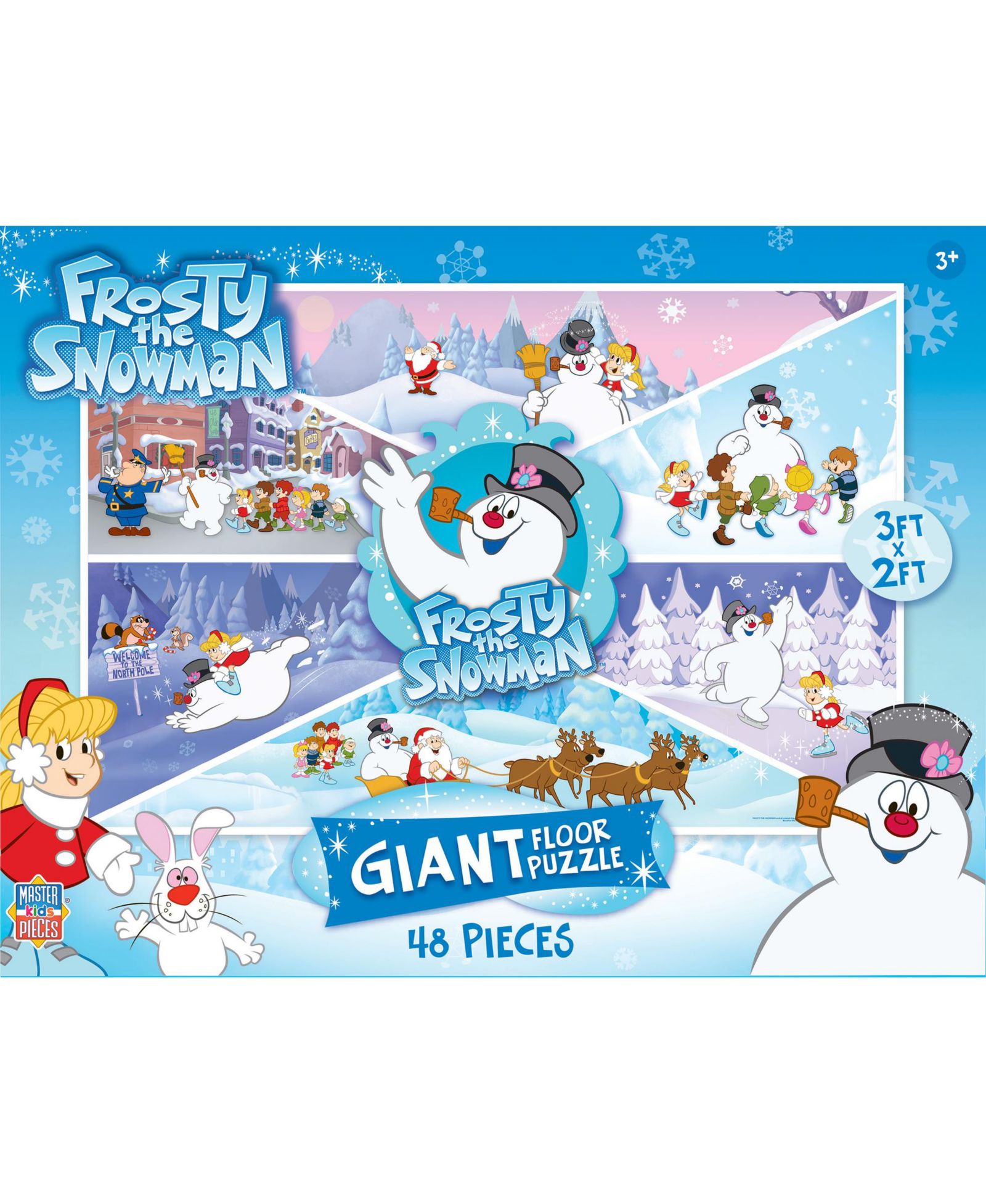 Frosty the Snowman напольный пазл, 48 деталей