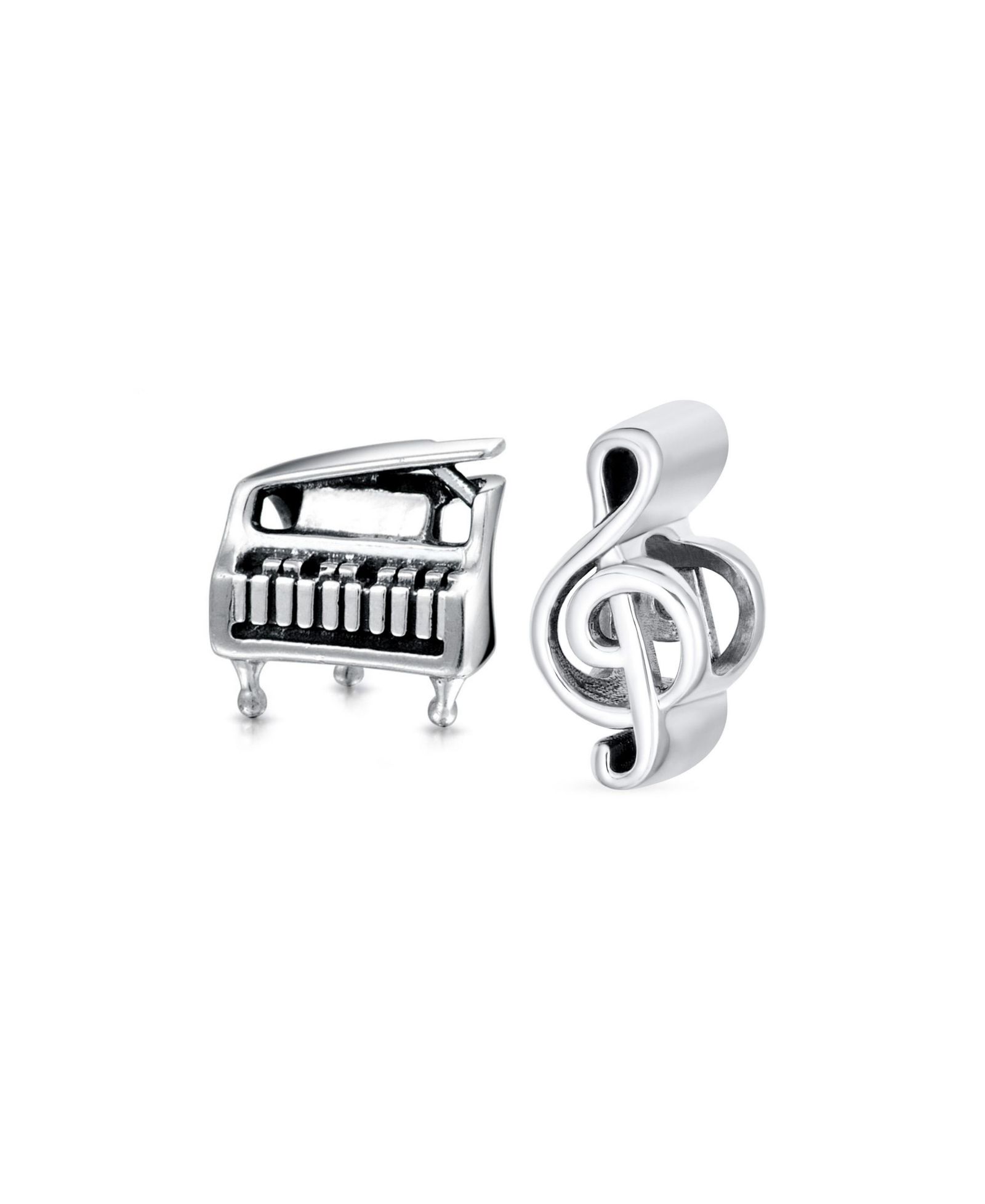 Подвеска-шарм Bling Jewelry Sterling Silver Musician Pianist Music Student Grand Piano and Notes Table G Clef (Набор)