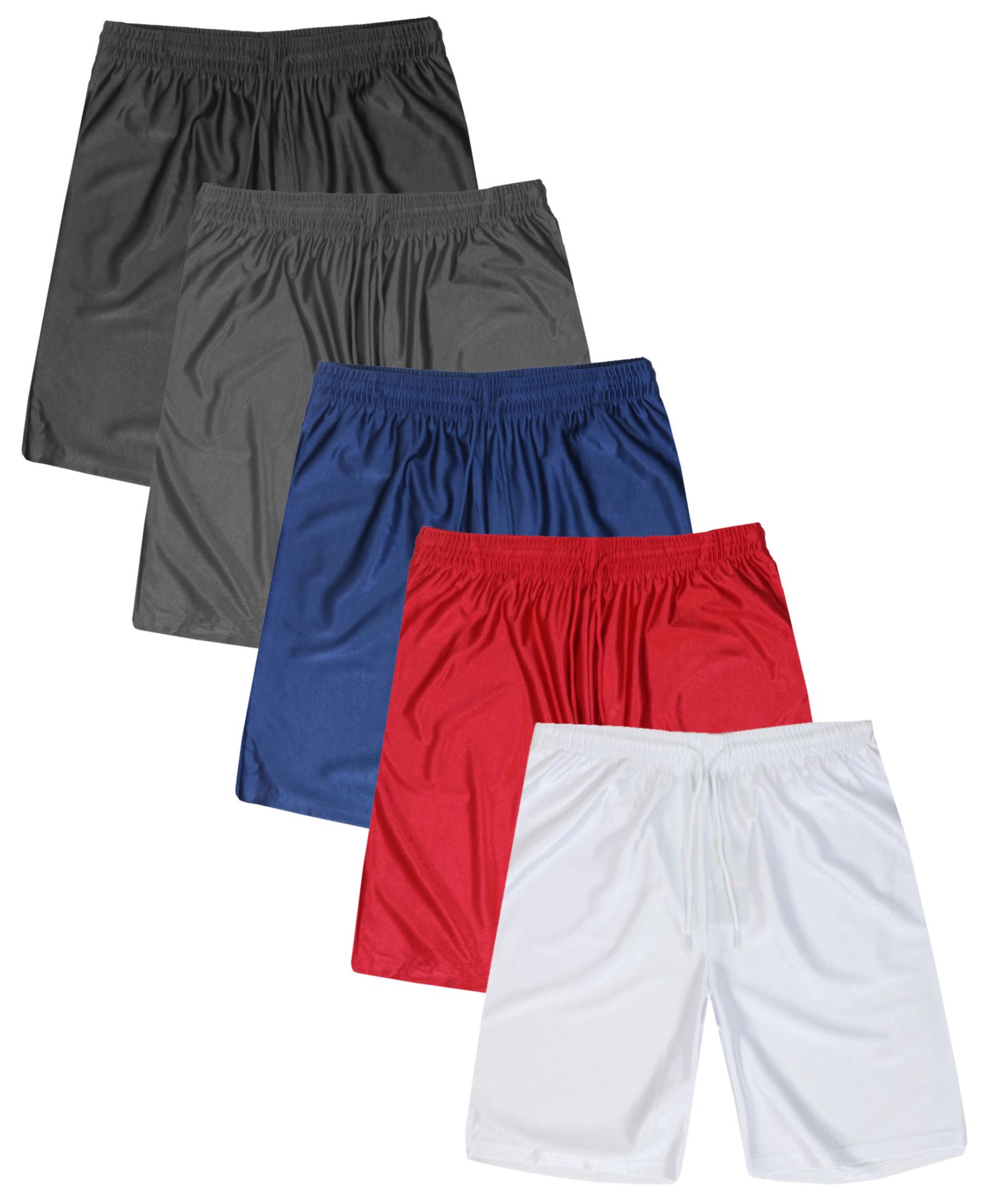 Мужские шорты Galaxy By Harvic Mesh Lightweight Breathable Moisture Wicking 5-Pack