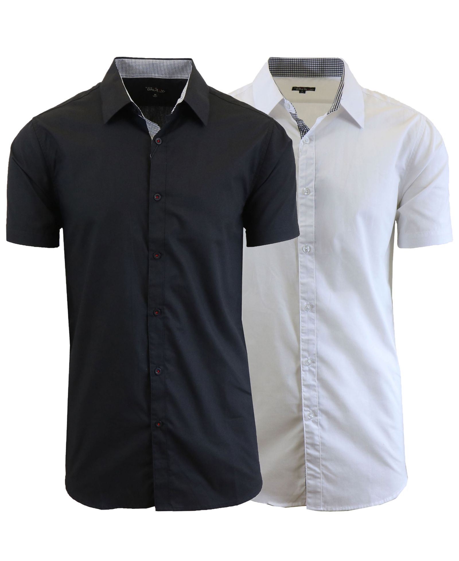 Мужская рубашка Galaxy By Harvic Slim Fit Button-Down, 2 шт.