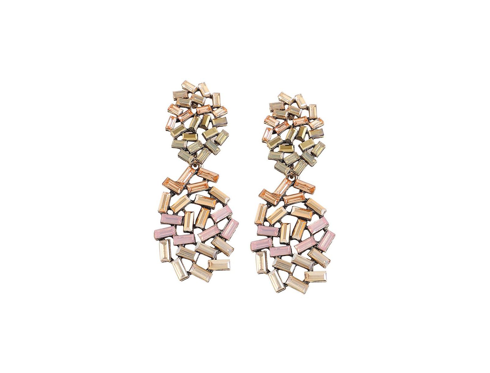 SOHI Women's Crystal Drop Earrings