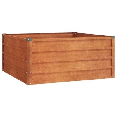 vidaXL Garden Raised Bed Rusty Corten Steel Medium Durable