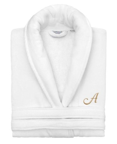 Linum Home Turkish Personalized Unisex Anovia Velour Cotton Халат