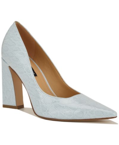 Light Blue Croco Patent
